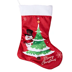 Χριστουγεννιάτικη Κάλτσα Χιονάνθρωπος Merry Christmas με Επιγραφή — προβολή 3