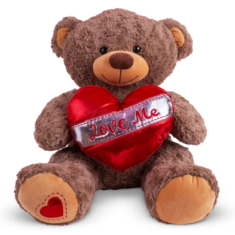 Плюшено мече със сърце „Love Me“ 